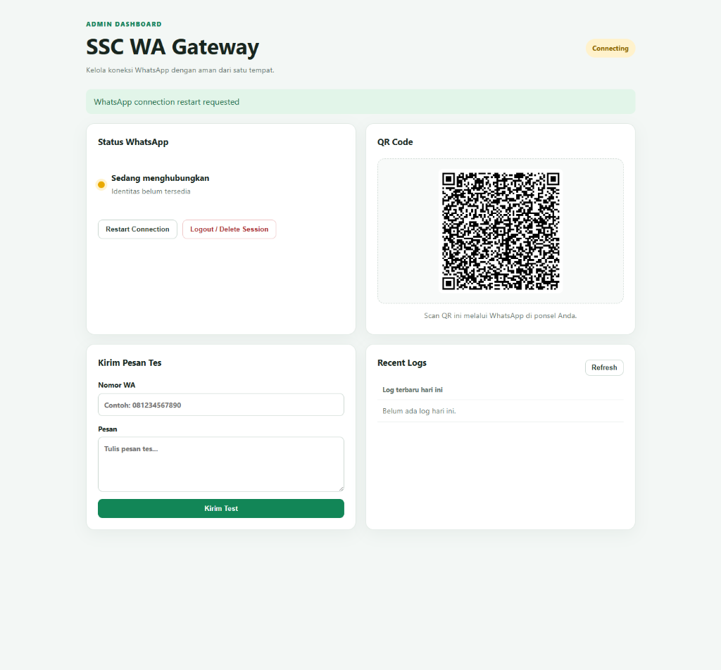 Screenshot UI SS WAG